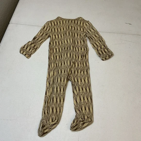 Kate Quinn Modal Footed Sleeper Newborn Brown Print - Picture 3 of 4